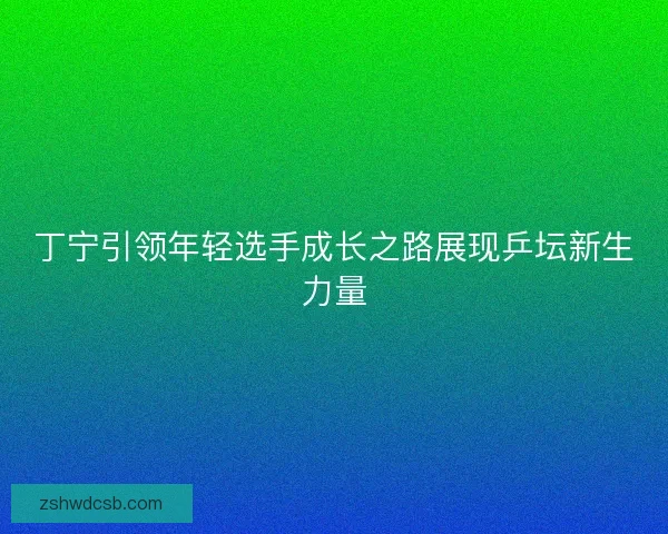 丁宁引领年轻选手成长之路展现乒坛新生力量
